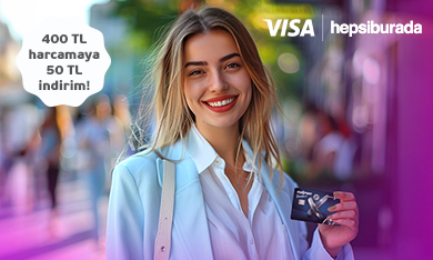 İş Bankası Visa Ticari kartları ile Hepsiburada Premium Üyelerine Özel İndirim fırsatı!