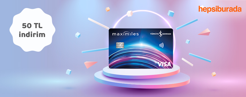 Visa Logolu Kredi Kartınızı Hepsiburada’ya kaydedin, 50 TL İndirim Kazanın!
