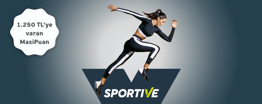 Maximiles'tan Sportive'de 1.250 TL'ye varan MaxiPuan!