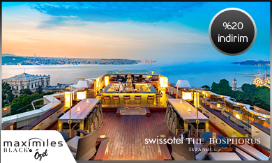 Maximiles Black'inize özel Swissotel 16 Roof'taki etkinliklerde %20 indirim ayrıcalığı!