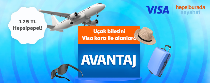 Uçak Biletini Visa Ticari Kartı İle Alanlara Ekstra 125 TL Hepsipapel